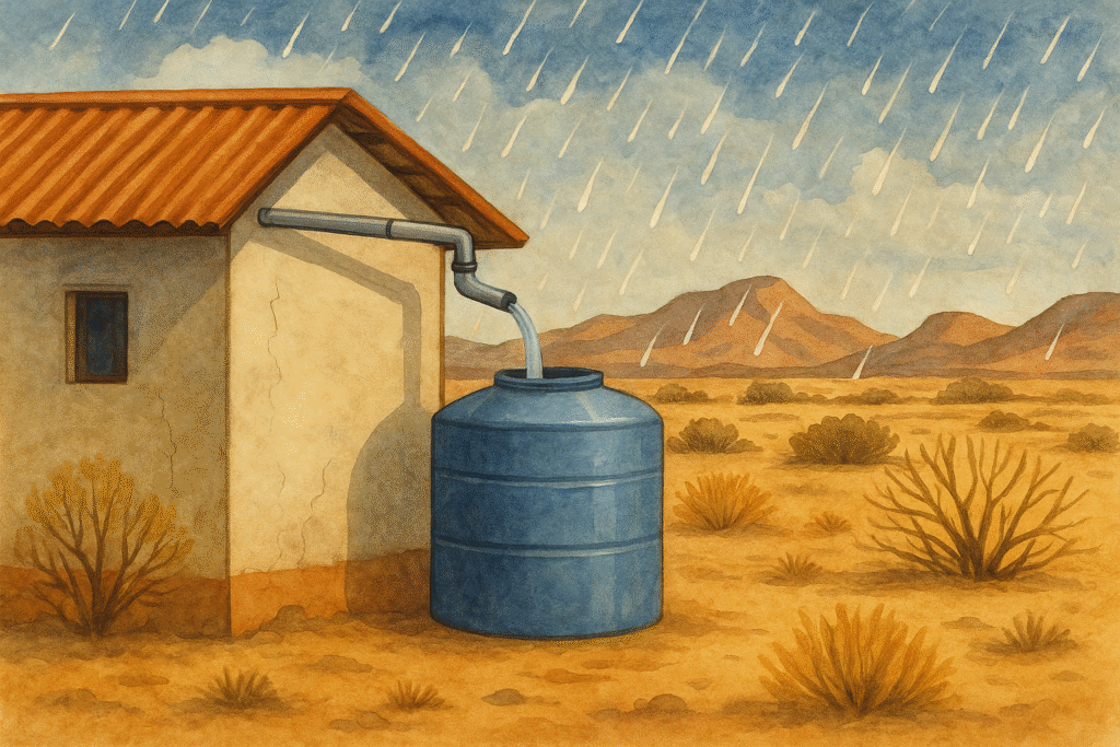 Off Grid Rainwater System for Arid Places