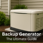 Home backup generator, residential setting.