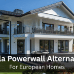 An European house, in Germany with stand-by power battery.