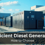 Efficient diesel generators next to a data center