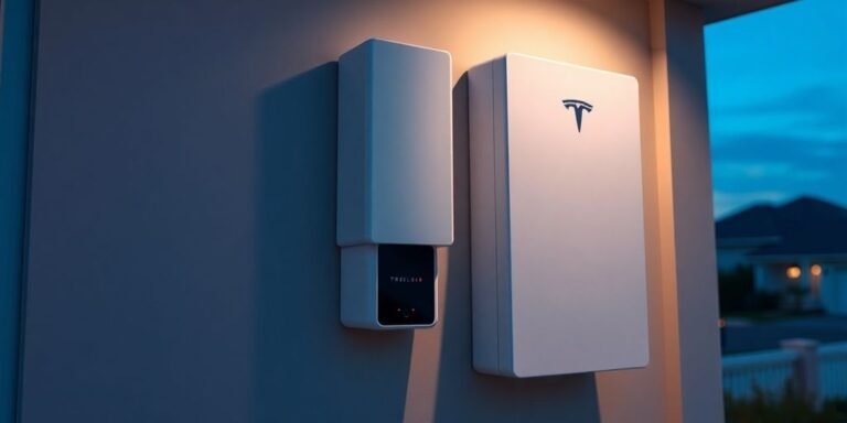 Sleek Tesla Powerwall 3 on home wall.