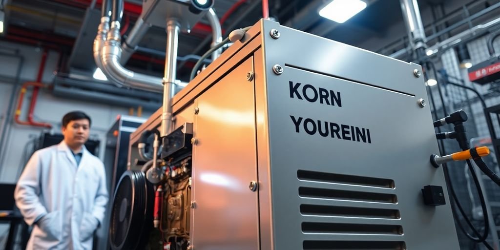Generator in a testing facility.