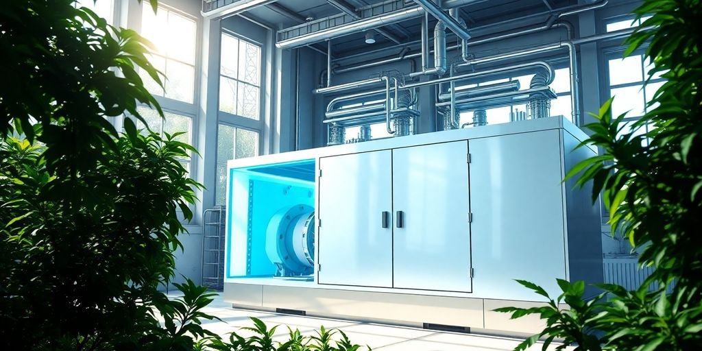 Hydrogen generator in a futuristic power plant