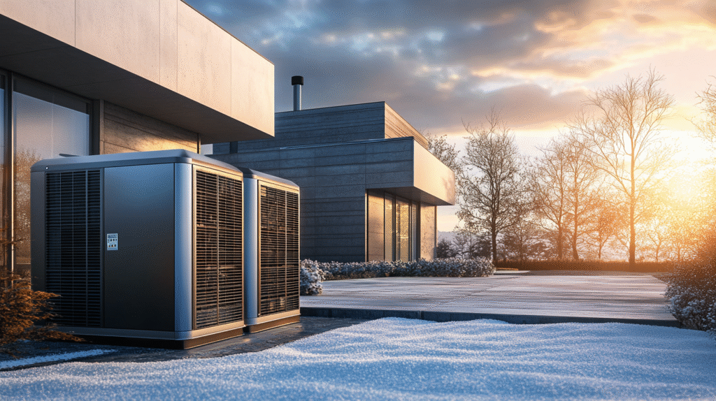 Home backup generator, residential setting.
