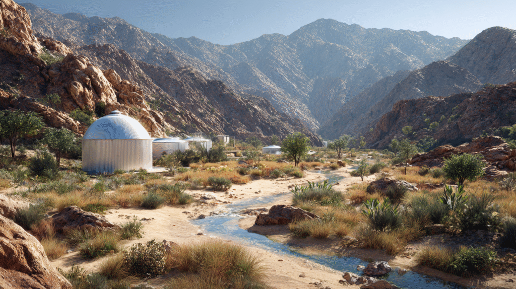 Off Grid Rainwater System for Arid Places