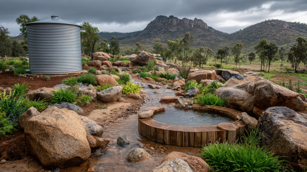 Off Grid Rainwater System for Arid Places