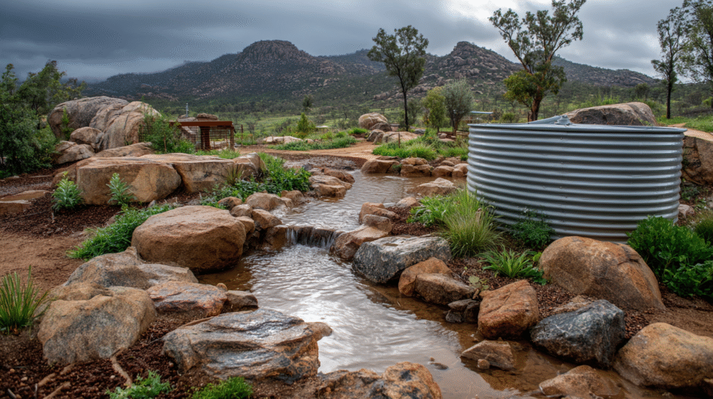 Off Grid Rainwater System for Arid Places