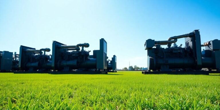 Diesel generators in green field
