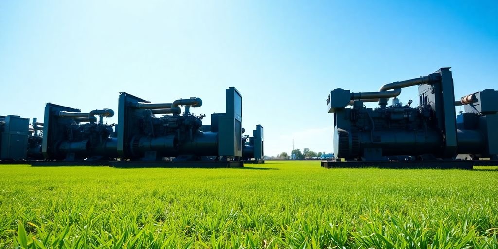 Diesel generators in green field