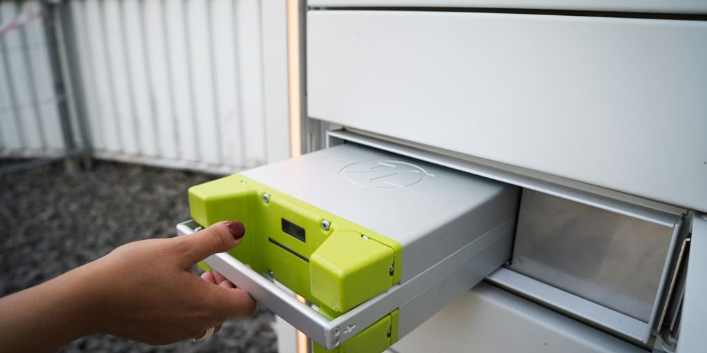 green and white plastic box