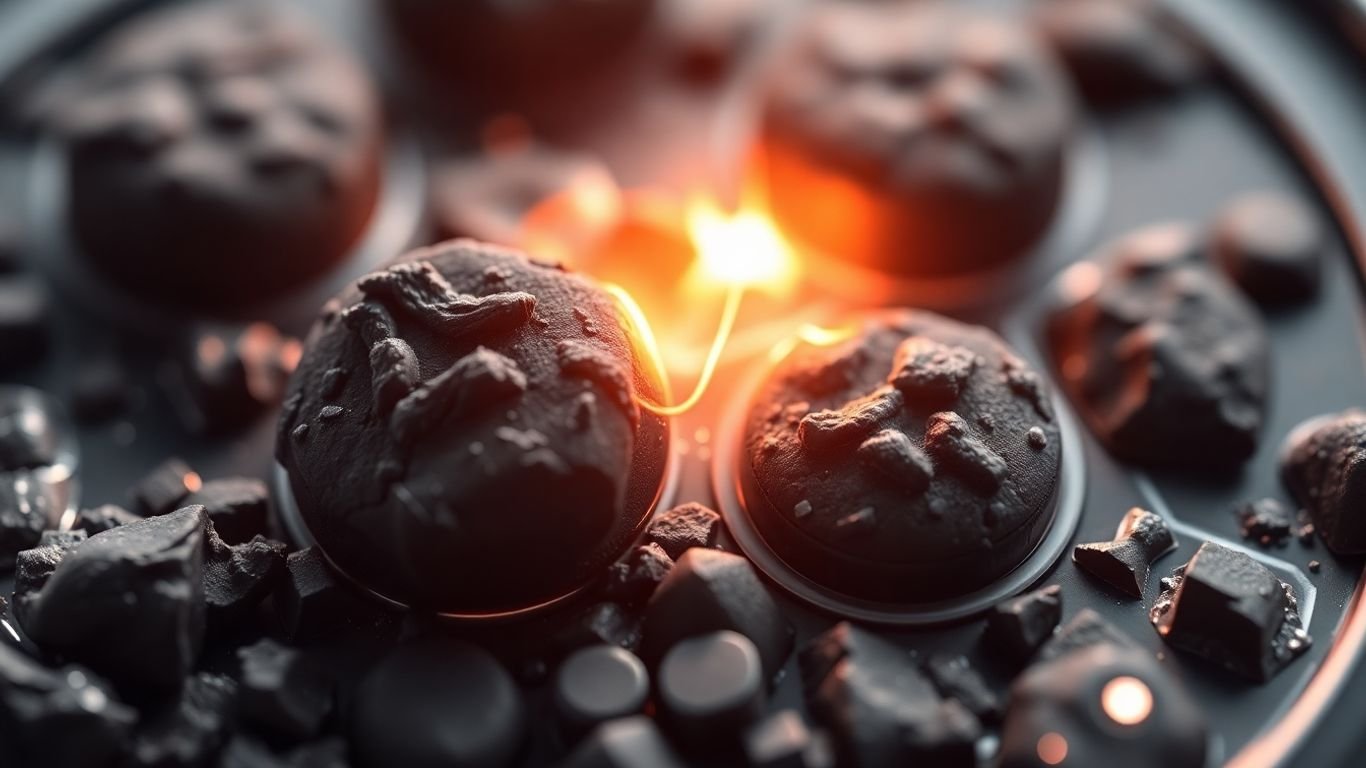 Lithium iron phosphate battery material close-up.