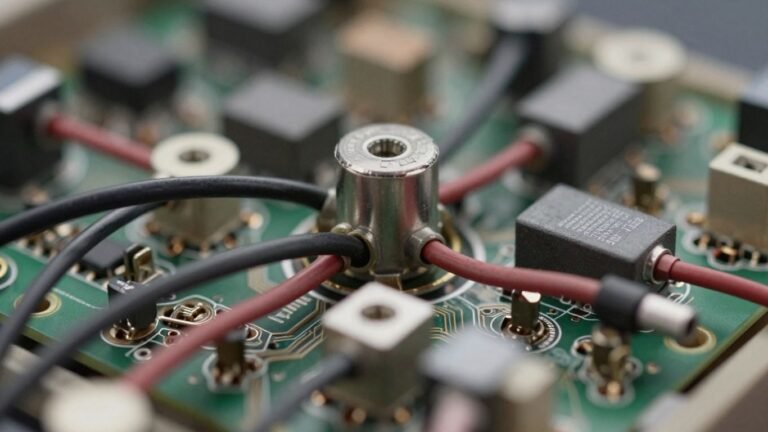 Close-up of microgrid components and wiring.