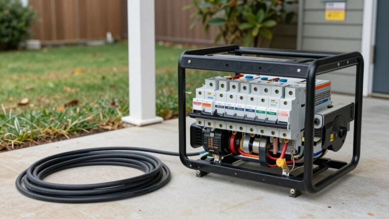 200 amp service panel and generator for home power.