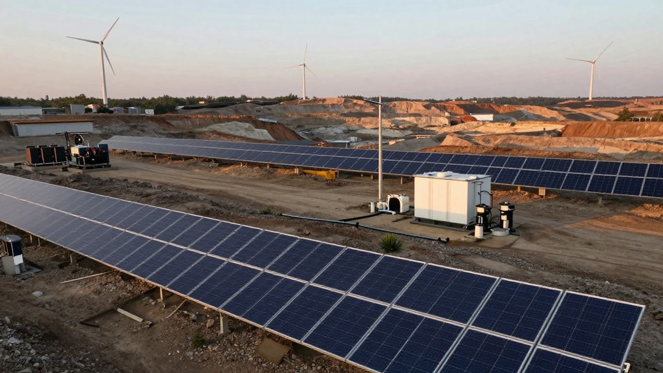 Comparing Diesel, Solar, Wind and Batteries for Remote Mines